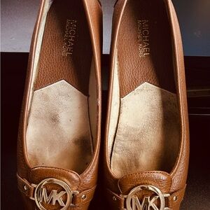 Michael Kors Women's Brown Leather Flats 9 1/2M